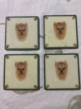 Ceramic Yorky ￼dog Coaster