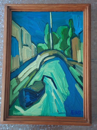 Eros rizzo quadro olio su - eros,