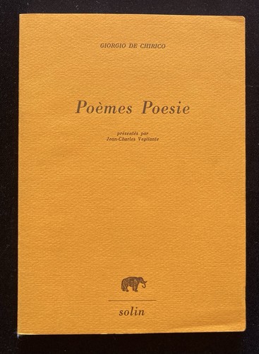 Giorgio chirico poèmes - chirico,