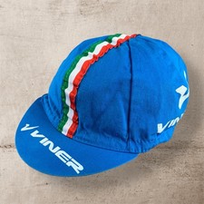 Cappello Planet X Viner Vintage Ciclismo Corsa Peaked Cap Bici Strada Made in Italy Blu