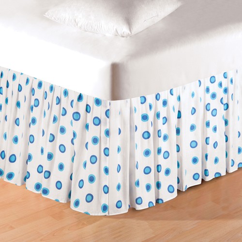 Gonna letto matrimoniale blu - , a
