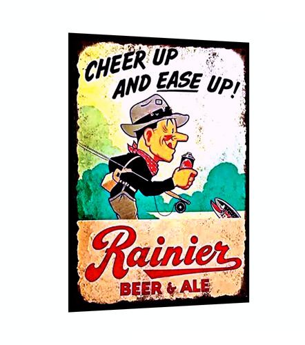 Insegna birra rainier - insegna, o
