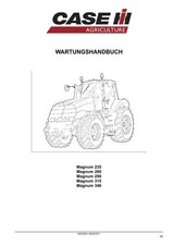 Case Magnum 235 260 290 315 340 manuale riparazione trattore manuale officina
