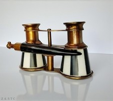 Bicchieri Opera Ottone e Nero - Binocolo Teatro Stile Antico Da Collezione