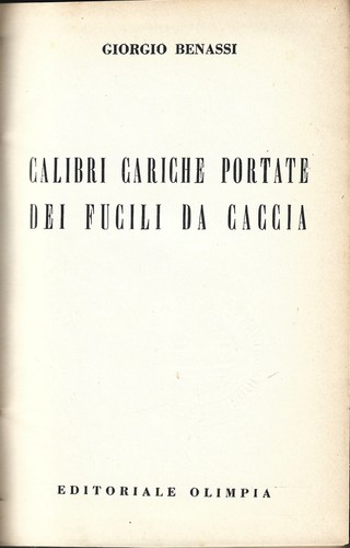 Benassi calibri cariche - -,