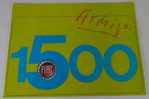 Depliant brochure fiat 1500 - brochure,