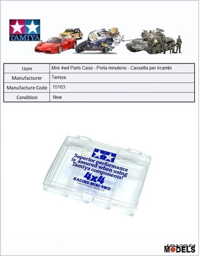 Mini 4wd parts case cassetta - parts,