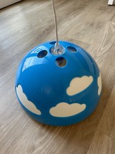 IKEA SKOJIG Lampadario Blu & Bianco Nuvole RARO Henrik Preutz - Vintage