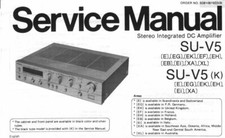 TECHNICS SU-V5, SU-V5K, SU-V7, SU-V7K Service Manual Repair Schematic Schaltplan