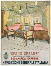 PUBBLICITA' 1928 NAVE GIULIO