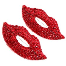  2 pezzi Toppe per labbra Spilla per vestito Spilla Set Spilla per labbra Spilla