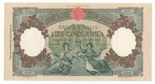 5000 LIRE REPUBBLICHE MARINARE REGINE DEL MARE (MEDUSA) DECR  23/03/1961