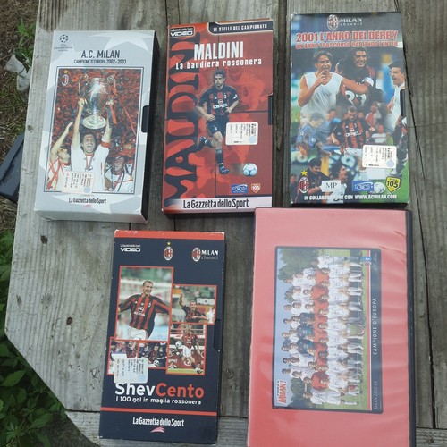 Cassette vhs milan anni - cassette,