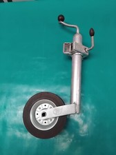 RUOTA RUOTINO SOLLEVAMENTO CARRELLO APPENDICE RIMORCHIO ROULOTTE REGOLABILE 48MM