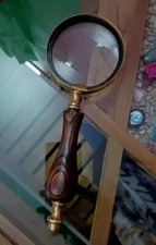 Magnifying Glass Antique Brass
