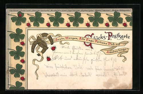 Cartolina portafortuna con
