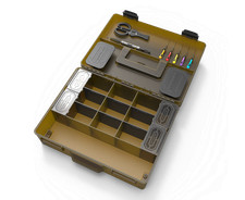 Korum Mega Blox Pienamente Caricato / Fiume Pesca Attrezzatura Scatola