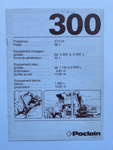 Escavatore poclain 300 - poclain,