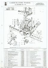 FERRARI 400GT AUTO 2+2 COUPE WEBER 38 DCOE 110/111 CARB 1979 LISTA RICAMBI (I TESTO)