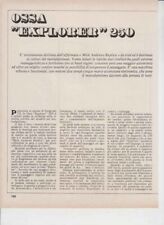 ADVERTISING TEST MOTO OSSA EXPLORER 250 1973-MOTOSPAGNOLE  MOTOALPINISMO EPOCA