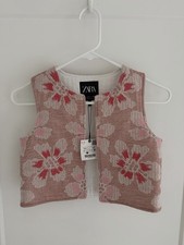 Gilet floreale trapuntato ZARA