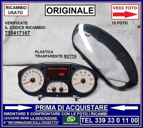 Quadro strumenti conta - strumenti, km