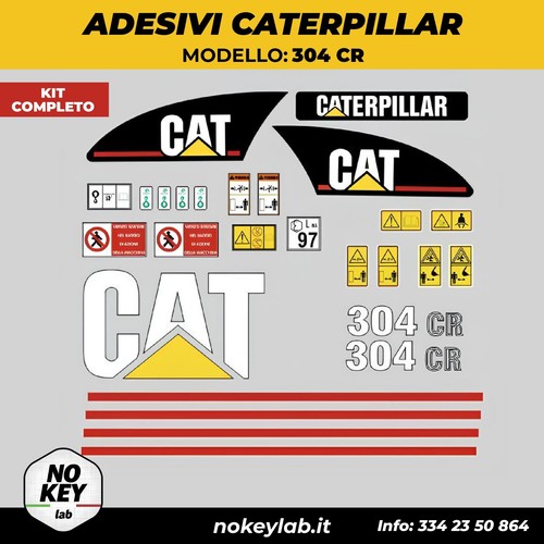 Caterpillar 304 adesivi kit - caterpillar,