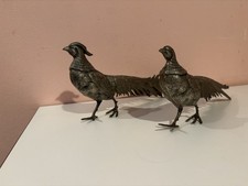 Coppia Vintage Di Fagiani In