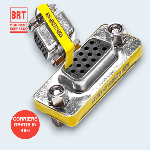 Adattatore vga femmina 15poli - adattatore,