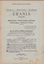 Urania, rivista, 1925, anno