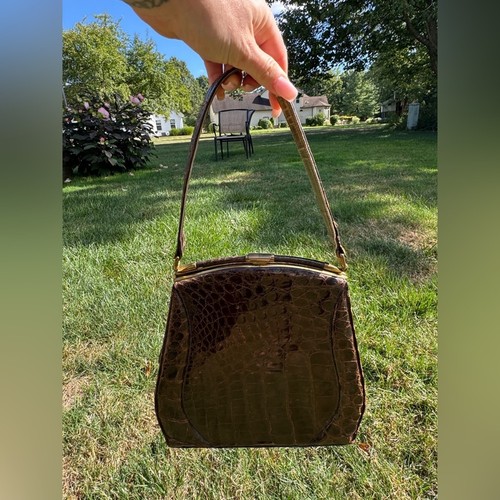 Borsa vintage coccodrillo - vintage,
