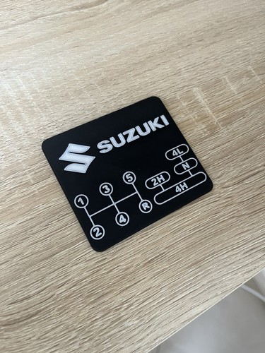 Targhetta cambio suzuki - cambio,