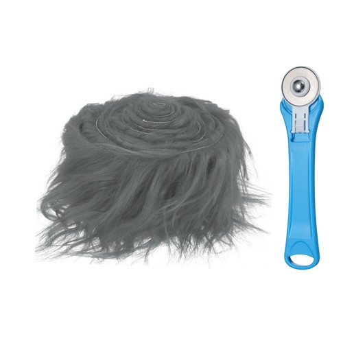Pelo falso gris x 2 - 59'', 2''