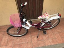 bicicletta da bambina 7/8 anni tipo da citta colore viola