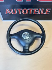 VW VOLKSWAGEN PASSAT B5 GOLF 4 BORA 3B 3BG VOLANTE IN PELLE NERO 3 RAZZE