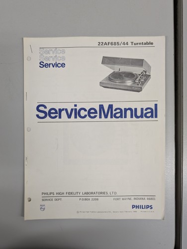 Philips 22af 685 - /44, giradischi