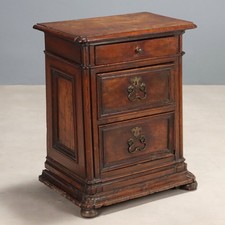 Comodino Barocco Antico Noce