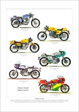 DUCATI MOTO Stampa artistica