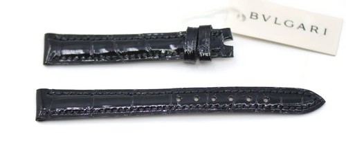 Bulgari black leather strap - bulgari,