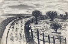 Paesaggio Con Alberi Disegno A