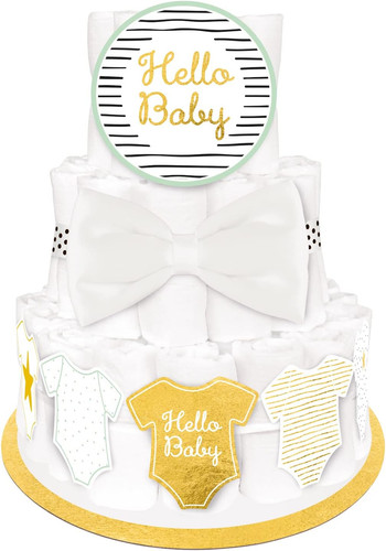 Diaper cake decoration kit - cake,