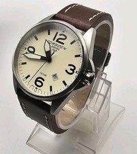 Orologio uomo Torgoen T10 con bracciale in pelle - Ottime condizioni, batteria nuova!