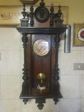 OROLOGIO A PENDOLO JUNGHANS DA MURO VECCHIO VINTAGE   - LEGGI BENE  -come foto-