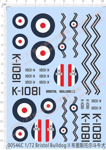 Kit modellino caccia - 1/72, uk