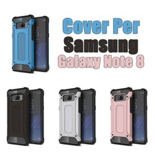 Cover custodia case bumper per Samsung Galaxy Note 8 Silicone TPU+PC Vari colori