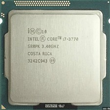CPU Intel Core i7-3770 3,4 GHz