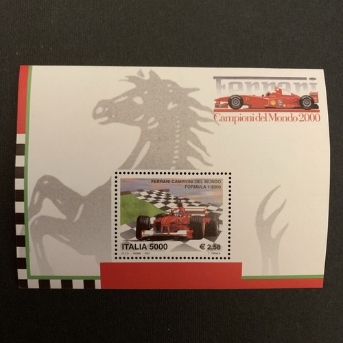 Italia 2001 foglietto ferrari - italia, "ferrari