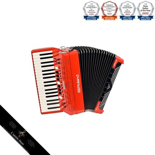 Fisarmonica digitale rossa