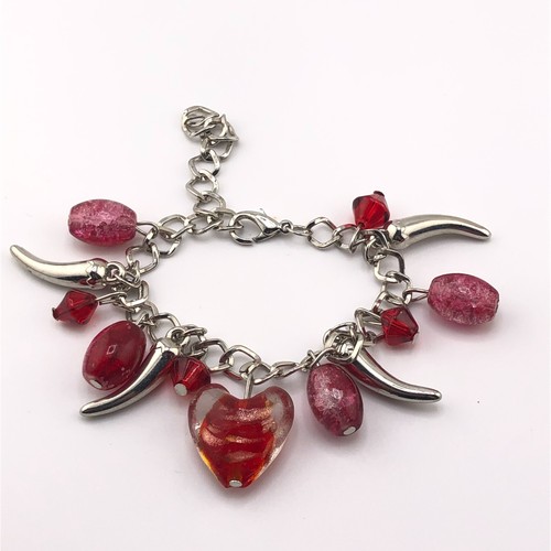 Bracciale charm perline - charm, tono