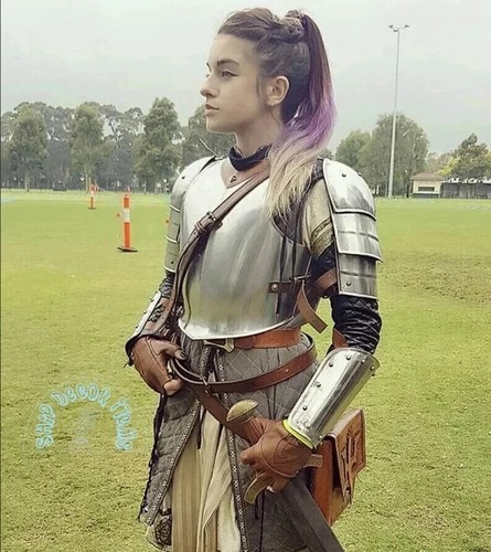 Halloween medieval knight lady - medieval,